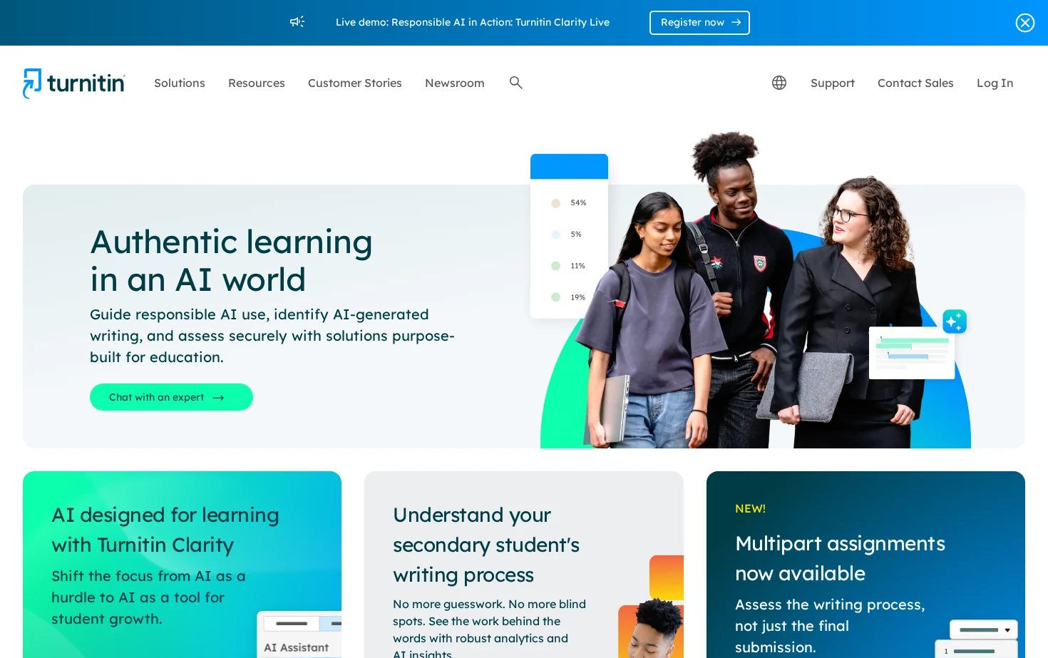 Turnitin 页面快照